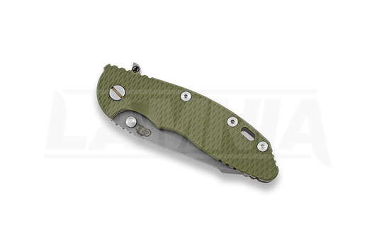 Hinderer XM-18 3,5 Fatty Harpoon Tanto összecsukható kés, zöld