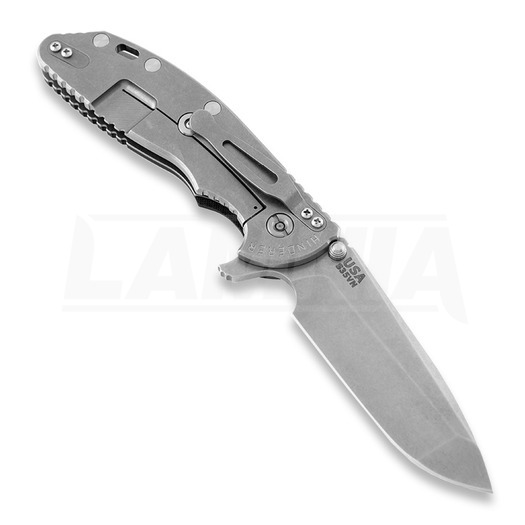 Hinderer XM-24 Spanto Carbon Fiber foldekniv, sort