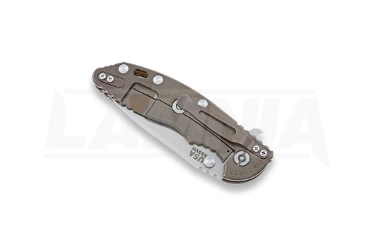 Hinderer XM-18 3,5" Slicer összecsukható kés, FDE G-10/Ti bronze