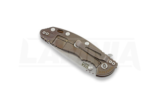 Navalha Hinderer XM-18 3,5" Slicer, black/green G10/Ti bronze