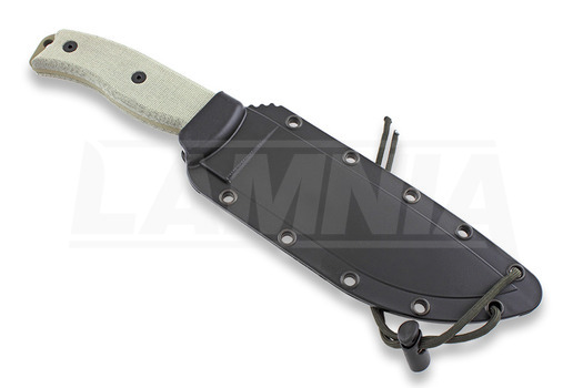 ESEE Model 6, dark earth, black plastic sheath