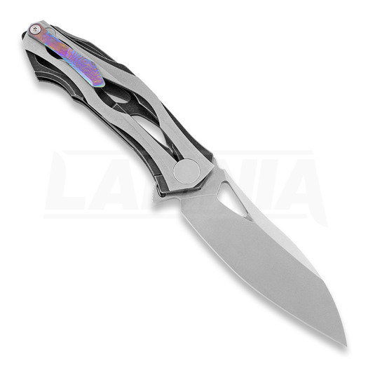 มีดพับ Custom Knife Factory Decepticon 3, damascus clip