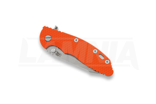 Briceag Hinderer XM-18 3,5" Harpoon Tanto Fatty, portocaliu