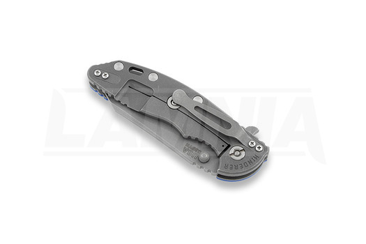 Πτυσσόμενο μαχαίρι Hinderer XM-18 3,5" Wharncliffe Fatty, Bronze Ti, μπλε