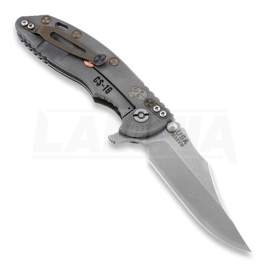 Zavírací nůž Hinderer XM-18 3,5" Bowie Containment Series, black/green