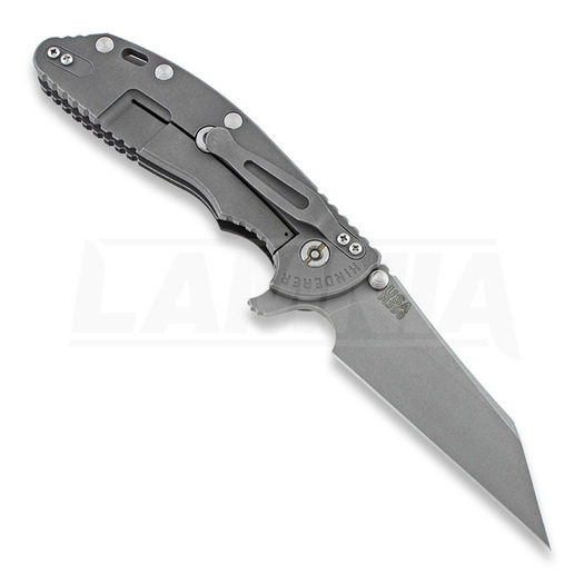 Saliekams nazis Hinderer XM-24 4" Wharncliffe, working finish TI, melns