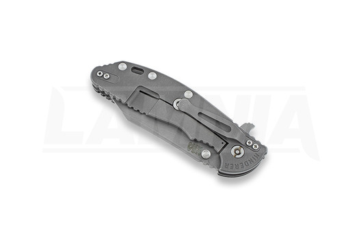 Hinderer XM-24 4" Wharncliffe foldekniv, working finish TI, svart