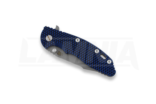 Zavírací nůž Hinderer XM-18 3,5" M390 Harpoon Spanto, black/blue