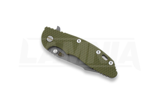 Hinderer XM-18 3,5" M390 Harpoon Spanto 折り畳みナイフ, 緑