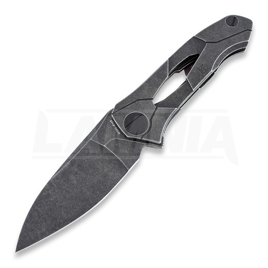 Πτυσσόμενο μαχαίρι Custom Knife Factory Ratata Black, Timascus clip