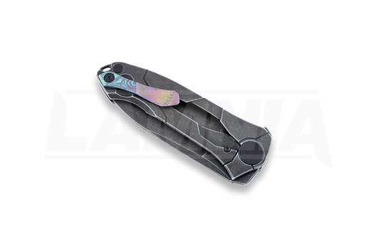 Πτυσσόμενο μαχαίρι Custom Knife Factory Ratata Black, Timascus clip