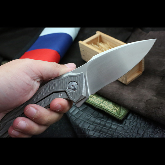 Custom Knife Factory Muscle satin összecsukható kés