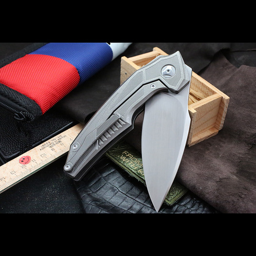 Πτυσσόμενο μαχαίρι Custom Knife Factory Muscle satin