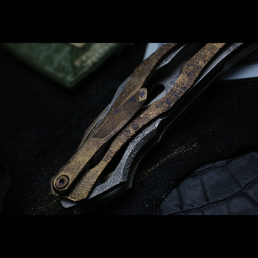 Briceag Custom Knife Factory Decepticon-3 Customized - GOLD