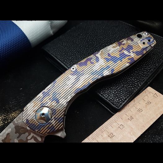 Custom Knife Factory S.S.E. Customized - CAMO1 kääntöveitsi