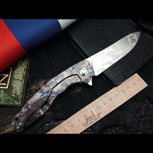 Nóż składany Custom Knife Factory S.S.E. Customized - CAMO1