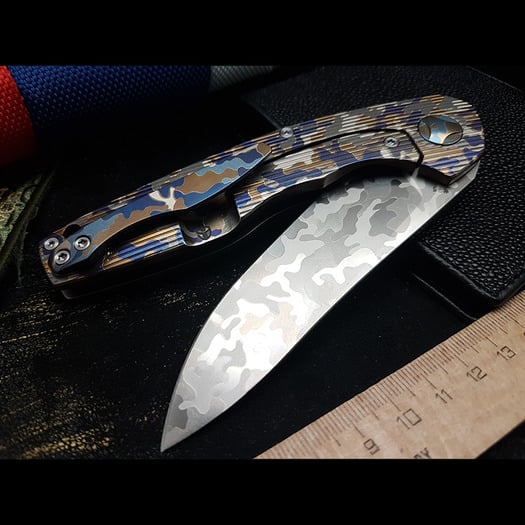 Custom Knife Factory S.S.E. Customized - CAMO1 סכין מתקפלת