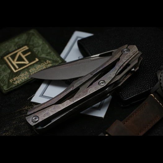 Custom Knife Factory Decepticon 1 Customized - BLEKL fällkniv