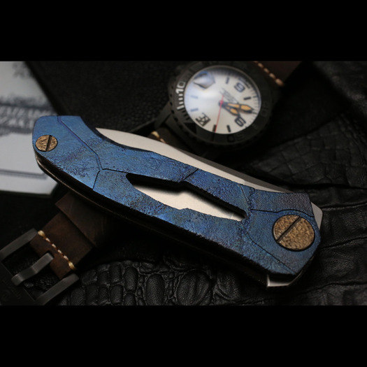 Nóż składany Custom Knife Factory Ratata Customized - DBDDBD