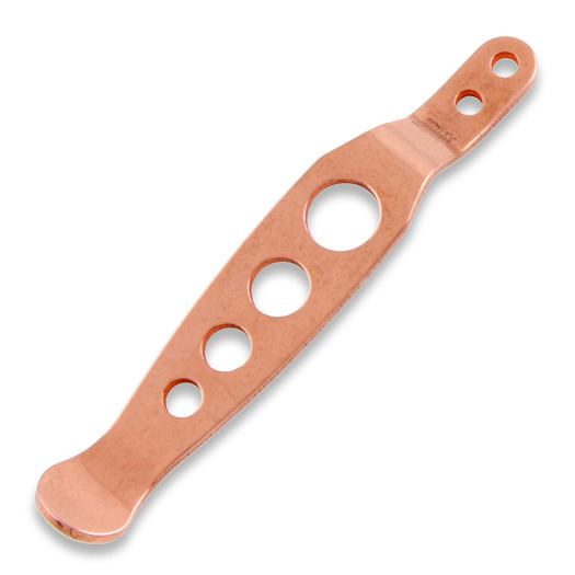 Hinderer XM Holey Pocket Clip SS, copper