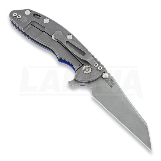 Πτυσσόμενο μαχαίρι Hinderer XM-18 3,5" Wharncliffe Fatty, μπλε