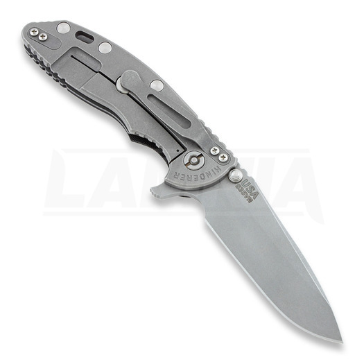 Hinderer XM-18 3,5" Spearpoint foldekniv, sort