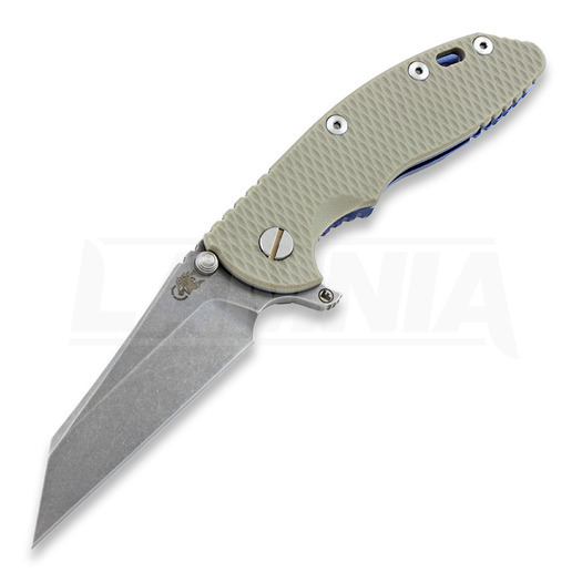 Сгъваем нож Hinderer XM-18 3,5" Wharncliffe Fatty, sand/Ti blue