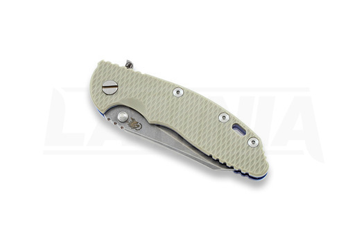 Сгъваем нож Hinderer XM-18 3,5" Wharncliffe Fatty, sand/Ti blue