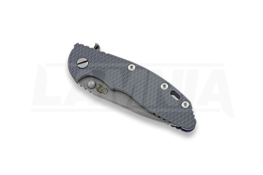 Сгъваем нож Hinderer XM-18 3,5" Spanto Fatty, сив