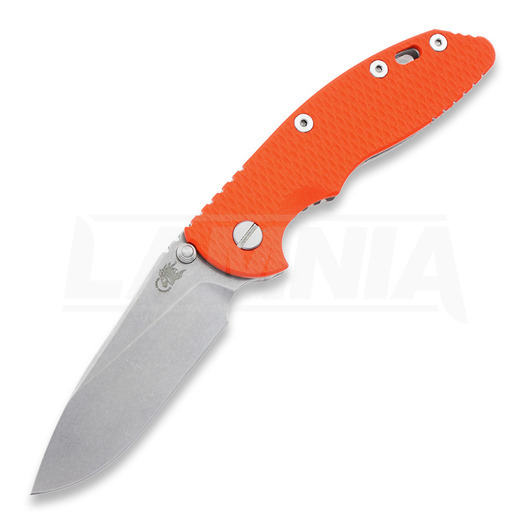 Briceag Hinderer XM-18 3,5" Non-flipper Slicer, portocaliu