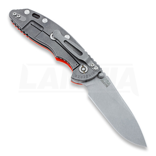 Hinderer XM-18 3,5" Non-flipper Slicer WF vouwmes, oranje