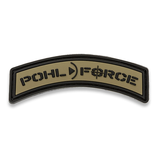 Pohl Force 3D rubber patch felvarró, barna