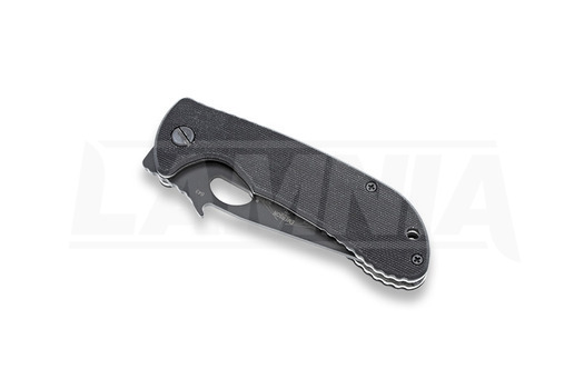 Emerson Endeavor foldekniv, svart, taggete