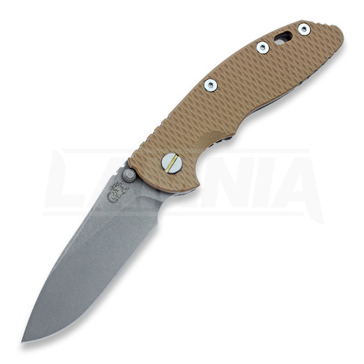 Zavírací nůž Hinderer XM-18 3,5" Non-flipper Slicer WF, coyote