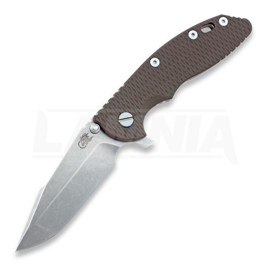 Hinderer XM-18 3,5" 20CV Harpoon Spanto összecsukható kés, FDE