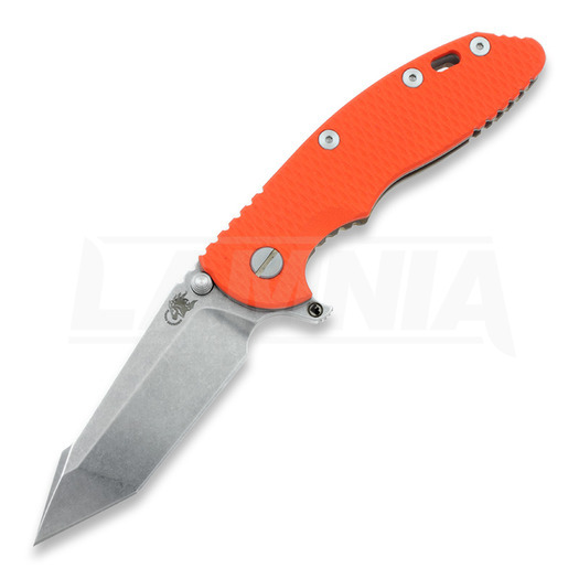 Hinderer XM-18 3,5 Fatty Harpoon Tanto Containment összecsukható kés, narancssárga