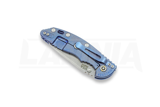 Hinderer XM-18 3,5" Non-flipper Slicer vouwmes, blauw