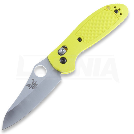 Benchmade Mini-Griptilian összecsukható kés, furat, sárga 555HG-YEL