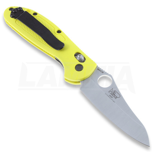 Benchmade Mini-Griptilian összecsukható kés, furat, sárga 555HG-YEL