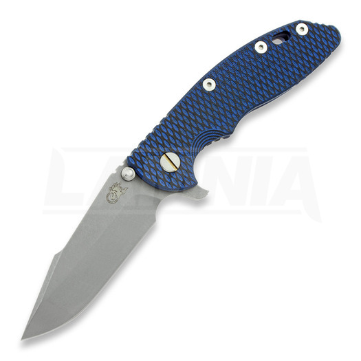 Hinderer XM-18 3,5" 20CV Harpoon Spanto összecsukható kés, black/blue Ti