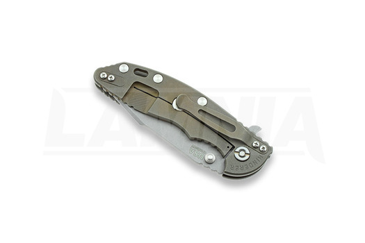 Hinderer XM-18 3,5" 20CV Harpoon Spanto összecsukható kés, grey/bronze Ti