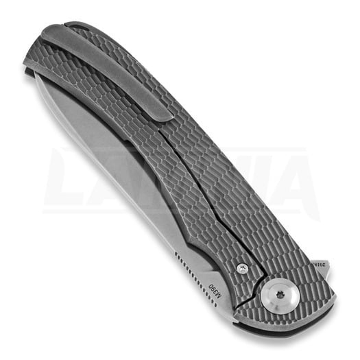 Briceag Cheburkov Friz M390 Knurled Titanium