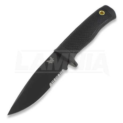 Benchmade Rant Drop Point mes, zwart, gezaagd 515SBK