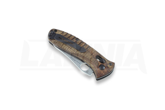 Saliekams nazis Benchmade Bone Collector Mini Folder, wood 15030-2