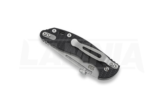 Saliekams nazis Hinderer XM Slippy Slicer, stonewashed, melns