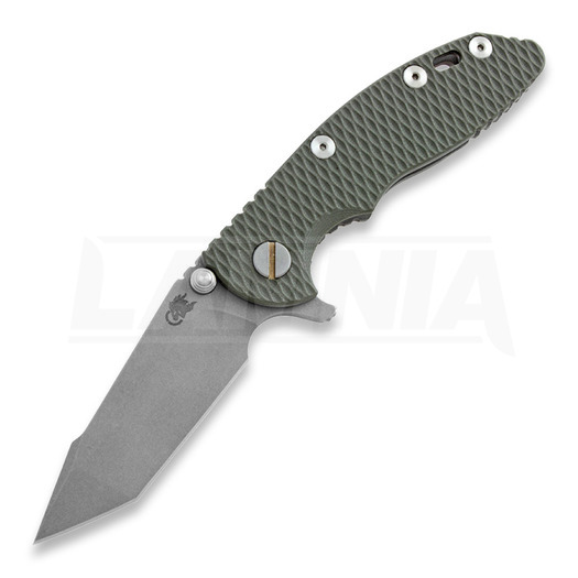 Hinderer XM-18 3.0 Harpoon Tanto foldekniv, working finish, od green