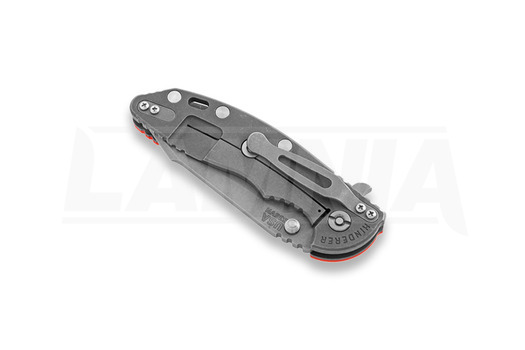 Hinderer XM-18 3.5 Fatty Harpoon Tanto foldekniv, working finish, orange