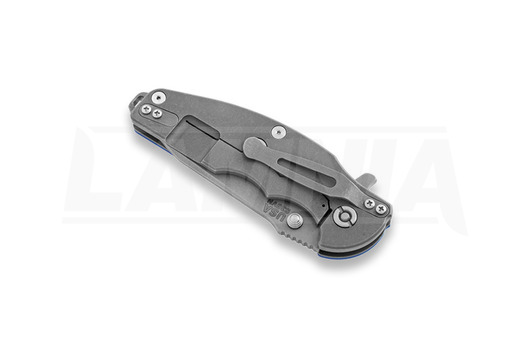 Hinderer Jurassic Spearpoint összecsukható kés, working finish, Spider Blue