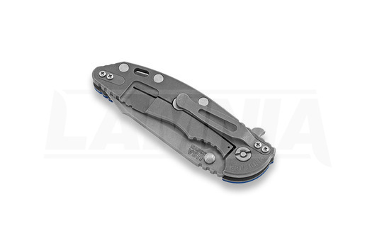 Briceag Hinderer XM-18 3.5 Fatty Harpoon Tanto, working finish, albastru