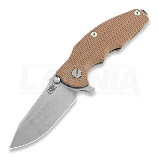 Zavírací nůž Hinderer Jurassic Spearpoint, stonewash bronze, coyote